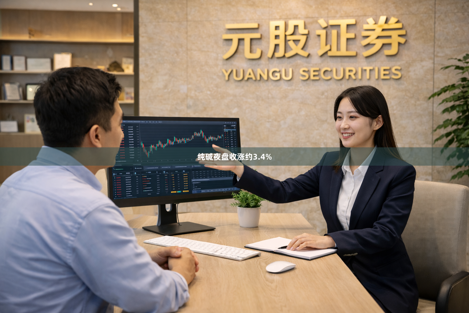 纯碱夜盘收涨约3.4%