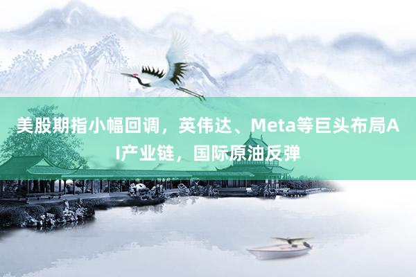美股期指小幅回调，英伟达、Meta等巨头布局AI产业链，国际原油反弹
