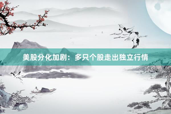 美股分化加剧：多只个股走出独立行情