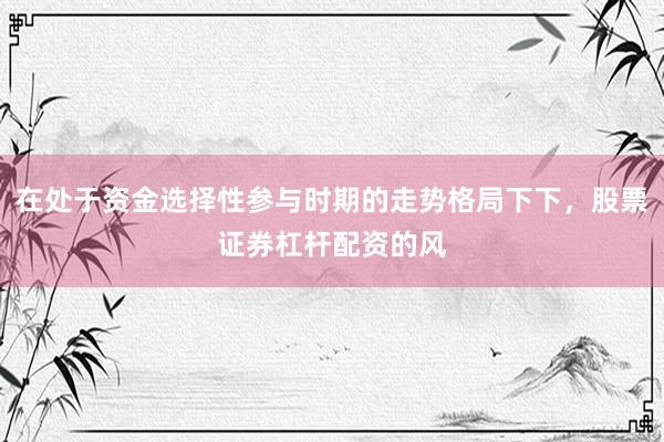 在处于资金选择性参与时期的走势格局下下，股票证券杠杆配资的风