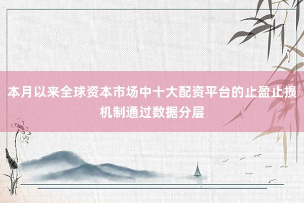 本月以来全球资本市场中十大配资平台的止盈止损机制通过数据分层