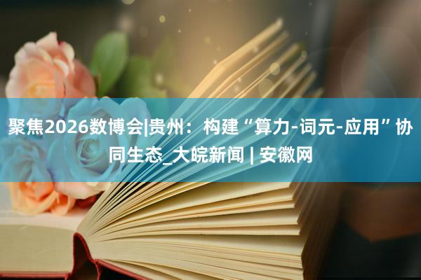 聚焦2026数博会|贵州：构建“算力-词元-应用”协同生态_大皖新闻 | 安徽网
